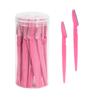 Venta al por mayor de etiquetado transfronterizo 30/botella cuchilla para cejas DIY herramientas de belleza para maquillaje herramienta cuchilla para recortar cejas suministros