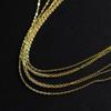 Nalan plata de ley S925 cadena simple elemento cadena muy fina diy todo-partido cadena desnuda cadena de clavícula en forma de O collar cruzado Y01725