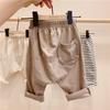 Pantalones de verano para bebés de estilo coreano, de algodón a juego, grandes, de PP, holgados, informales, estilo harén, primavera y otoño, para hombres y mujeres.