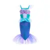 Comércio Exterior Transfronteiriço Moda Infantil Vestido Princesa Sem Mangas Moderno Cauda de Peixe Saia Longa Meninas Sereia Pequenas Mangas Voadoras Vestido de Lantejoulas