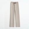 Pantalones Anchos Nuevos de Otoño e Invierno Transfronterizos para Mujer, Pantalones Rectos Espesos de Cintura Alta de Punto con Hilo de Alma, Pantalones Casuales de Longitud Completa