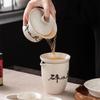 Ceniza de Planta Cerámica Dehua Sicai Tazón Gai Tazón de Té Individual Kung Fu Flotante Giratorio Olla con Rodamiento Juego de Té Taza de Té