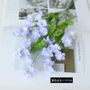 Ramo único de primavera 3 galhos miosótis flor artificial decoração de casa para vinho adereços de fotografia de casamento miosótis flor de seda artificial