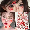 Pegatinas faciales para conciertos, pegatinas de estrellas, maquillaje de apoyo para festivales de música, maquillaje escénico infantil para el Día del Niño, decoraciones faciales, sin adhesivo