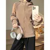 Sudadera con capucha auténtica y ajustada 2025 Nuevo Otoño e Invierno Engrosada Cálida de Terciopelo Austriaco Ajustada Corta