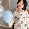 Ropa nueva para niños 2026, conjunto de ropa para el hogar para niños, pijama holgado para niños y niñas, ropa con aire acondicionado para bebés, selección de tops