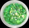 Pegamento nano burbujas lentejuelas cruzadas uñas finas arte de uñas polvo brillante fiesta día festivo maquillaje de ojos polvo brillante polvo de brillo polvo de brillo