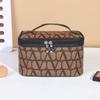 Bolsa de cosméticos grande capacidade estilo celebridade da internet bolsa de armazenamento de cosméticos aberta bolsa de armazenamento portátil para viagem