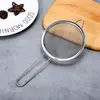 Colador de Harina de Acero Inoxidable Colador de Mano con Malla de Oreja Fugas Herramientas de Repostería de Cocina Fabricante Mayorista