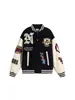 Chaqueta de Béisbol Transfronteriza Estilo Americano para Hombres y Mujeres, Chaqueta de Piloto, Abrigo Retro de Primavera y Otoño Bordado de Moda para Parejas Estilo Universitario