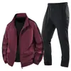 Conjunto de Algodão Puro de Tamanho Grande 2026, Conjunto Cardigan para Esportes ao Ar Livre e Lazer de Primavera e Outono, Conjunto de Três Peças de Moletom Confortável e Respirável