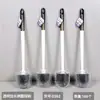 Cepillo de Higiene Cepillo para Inodoro Redondo Cuadrado Hogar Limpieza Escupidera Inodoro Plástico Tipo Plano Silicona Mango Extendido