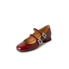 Estilo de cuidado personal súper bonito y bien educado y lindo punta redonda tacón grueso Mary Jane zapatos de vestir 2026 Primavera boca poco profunda cómodos de temperamento zapatos de vestir