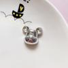 Metal galvanizado urso de prata amor telefone caso buraco sapatos resina jóias acessórios DIY material artesanal arco