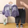 Chaqueta para niño para primavera y otoño 2026 nueva elegante moda de bebé chaqueta de béisbol infantil prenda exterior atuendo moderno