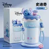 Botella de agua térmica de Disney, vaso con popote de gran capacidad, diseño elegante para niñas, adecuado para que lo usen niños y estudiantes en la escuela