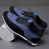 Zapatos de conducción para hombre de otoño, nuevos, versátiles, sin cordones, suela blanda, antideslizantes, ligeros, de piel, estilo casual para hombre