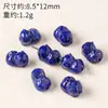 Cuentas Redondas de Lapislázuli Crudo Natural Cuentas para Accesorios de Bricolaje Azul Imperial Cuentas Sueltas Cuentas Barril Cuentas para Hilo Cuentas Espaciadoras Accesorios para Pulseras de Cristal