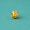 Plata Esterlina S925 Calado Malla Bola de Flores Calado Cuentas Espaciadoras Hecho a Mano DIY Pulsera de Cuentas Collar Accesorios de Joyería