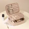 Bolsa de Almacenamiento para Artículos de Tocador y Herramientas de Belleza, Gran Capacidad, Portátil, Moderna para Viaje, Bolsa de Maquillaje de Tela Oxford