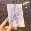 Colgante de Cadena para Teléfono Móvil con Cuentas Hecho a Mano DIY Cabeza de Mickey Femenino Creativo Dopamina Colgante para Coche Bolsa Llavero
