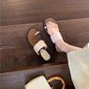 Chanclas de Verano para Mujer con Plataforma de 4 cm, Suela Suave, Punta Abierta, Estilo Nuevo, Planas, con una Sola Tira