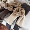 Roupas Infantis Xie Jinmao Calças Leggings Grossas Forradas com Lã para Meninas Classe A Outono e Inverno Novas Calças Longas Integradas com Lã para Crianças para Uso Externo