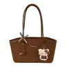 Bolsa Tote Nova Moda de Aparência Sofisticada, Grande Capacidade, Versátil para Uso Externo e no Dia a Dia, Bolsa de Ombro ou Axila Estilosa com Estampa de Leopardo