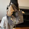 Bolso Tote de Gran Capacidad Estilo Perezoso 2026 Nuevo Bolso de Mano de Moda Bolso de Hombro para Viajes Diarios Japonés Bolso de Lona