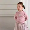 (10.7 Nuevas Llegadas)Ropa interior térmica para niña, estilo nuevo de invierno, cuello semi-alto, top de dibujos animados para niños, ropa de bebé