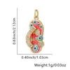 Collar de Chanclas para Mujer, Colgante de Ojo con Goteo de Aceite, Chanclas Europeas y Americanas Personalizadas, Cadena para Clavícula Incrustada con Diamantes, Accesorios Transfronterizos