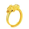 Anillo Pixiu Estilo Étnico Retro Kaiwei, Anillos Pixiu Auspiciosos y Atractores de Fortuna para Hombres y Mujeres, Mismo Estilo para Parejas, Venta al por Mayor