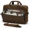 Estilo Retro de Moda Transfronterizo Bolso Bandolera Bolso para Portátil Bolso de Viaje de Negocios de Cuero Bolso Cruzado Bolso Mensajero para Hombre