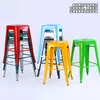 Mesa de Comedor Taburete de Metal Hierro con Tapa de Madera Venta al por Mayor Taburete Alto con Respaldo Barra Ocio Restaurante Estilo Industrial Silla de Hierro
