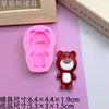 Molde de silicona para coche con diseño de oso de dibujos animados, Mickey, Minnie, Pato Donald, Daisy, conejo, oso violento, aromaterapia, yeso, pegamento