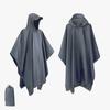 Poncho Impermeável Adulto para Uso Externo para Caminhada, Montanhismo, Pesca, Acampamento, Lona 3 em 1, Lona de Chão, Poncho de Chuva, Proteção contra Chuva Forte