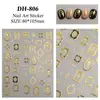 Marco de Óleo Vintage Pegatina para Uñas Joyería Plana con Adhesivo Estilo Europeo Lujo Ligero Marco de Óleo Pegatina para Uñas Arte de Uñas DH