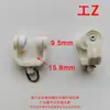 Polea para cortina accesorios para cortinas polea para riel riel recto viejo riel curvo rueda rodillo de cuentas venta directa de fábrica