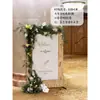 Letrero de Bienvenida para Compromiso Estilo Coreano Guía de Carretera Creativa Grano de Madera Simulado Tablero KT Entrada de Boda Decoración de Escena de Alto Nivel