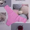 Talla europea comercio exterior mayoreo europeo y americano sexy Algodón Seda de Hielo tanga sin costuras para mujer ropa interior estampada