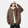 Primavera 2025 Nueva Chaqueta de Cuero para Hombre Otoño e Invierno Nueva Chaqueta de Cuero Casual de Moda para Hombre Tendencia Más Fácil de Combinar Manga Larga