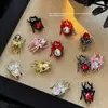 Acessórios para Unhas Aranha Escura Halloween Novo Estilo Escuro Retro Liga de Zinco Decorações de Unhas DIY Atacado
