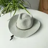 Sombrero de paja para pareja sombrero de ala ancha de mezclilla para exteriores británico protección solar plegable de verano protección solar pesca hombres paja grande