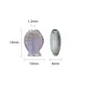 Pingente de Vidro Sinfonia 10*14mm Peixe Pequeno Pingente de Vidro Cristal Contas Soltas Acessórios para Joias Artesanais DIY Atacado
