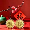 Pequeños regalos para el Festival de Medio Otoño: llavero dorado, pastel de luna en forma de corazón, moneda de oro, amuleto de bolsa de buena suerte y riqueza, mayoreo de recuerdos