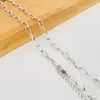 Aço Inoxidável Aço Titânio Corrente O Cruzada Corrente Semi-Acabada Corrente DIY para Colar Artesanal Corrente da Clavícula Material para Joias Oval