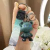 Chaveiro Criativo Urso Violento Gradiente Fofo Atacado Carro Casal Pingente de Chave Boneca Decoração de Mochila Chaveiro