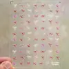 Redanco5D Em relevo Ins Popular Desenho Animado Adesivos de Unha Laço Fofo Decalques 3D para Unhas Dr1884