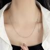 925 Sterling Silver Italiano Universal Colar Ajustável Laser Cut Face Beads Light Luxury Exquisite Shining Smart Necklace