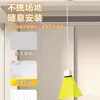 Entrenador de bádminton para un jugador con cuerda de rebote automático para práctica en solitario en interiores, herramienta de entrenamiento para estudiantes con rotación de ventosa